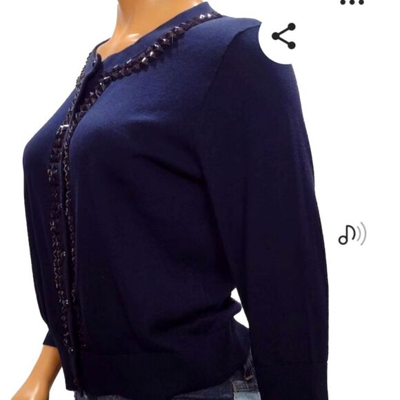 NWT Kate Spade New York Beaded Cardigan Sweater Size XS - Picture 2 of 12